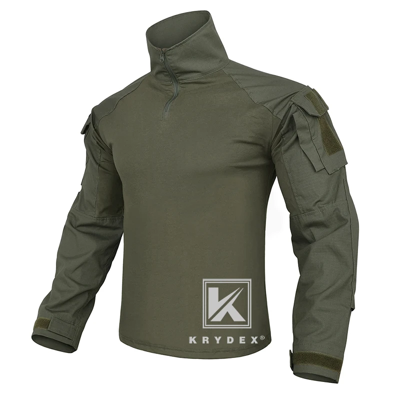KRYDEX Kit de camisa y pantalones de camuflaje táctico conjunto de uniforme de combate para caza al aire libre equipo de senderismo - imagen 5