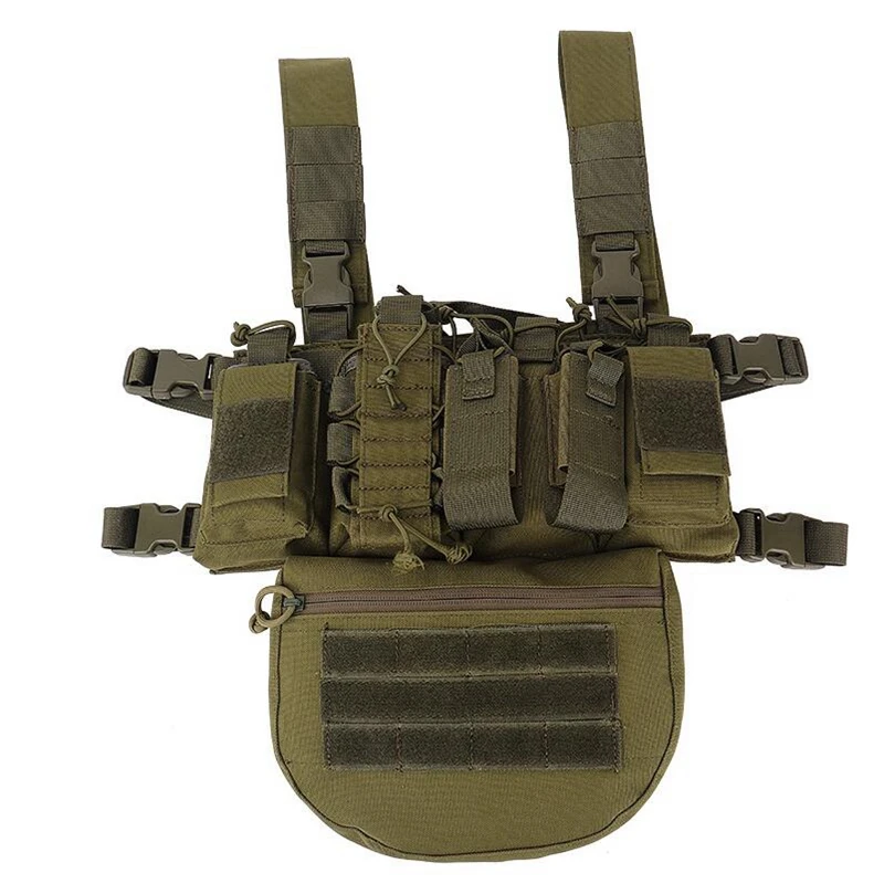 Chaleco táctico CS Wargame para hombres, aparejo de pecho, Airsoft, Paintball Carrier Strike, bolsa para revistas, pistolera, caza, militar, resistente - imagen 5