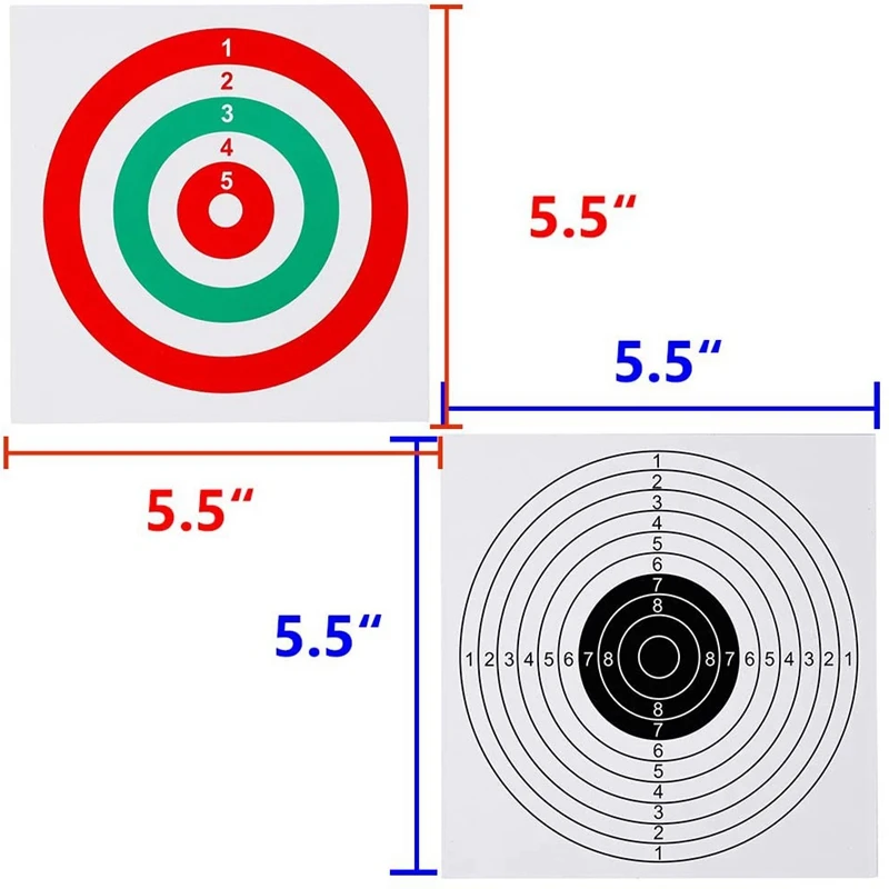 Receptor de pellets de pistola de aire con objetivos de repuesto, soporte de objetivo de pistola de pellets de tiro de papel, 20 piezas - imagen 2