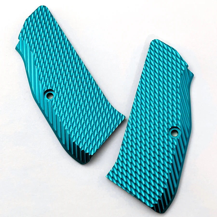 1 par de empuñaduras CZ75 de aleación de aluminio para CZ 75 de tamaño completo, SP-01 Series Shadow 2 75B BD con tornillos - imagen 4