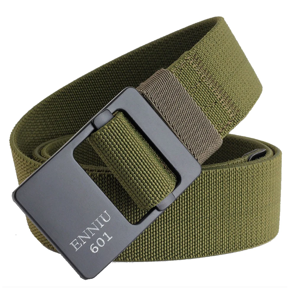 Cinturón táctico de nailon para deportes al aire libre para hombre, protección de cintura elástica militar Airsoft, correas duraderas, accesorios de caza - imagen 2