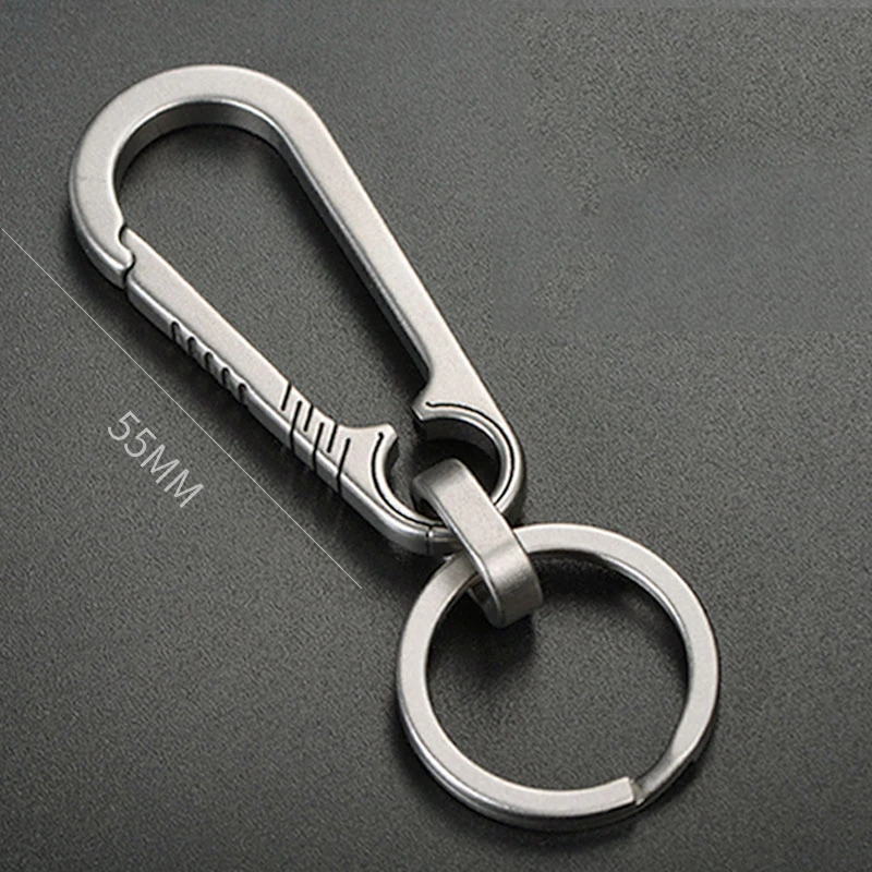 LLavero de coche de aleación de titanio para hombre, llavero colgante de cintura, personalidad, simplicidad creativa - imagen 3