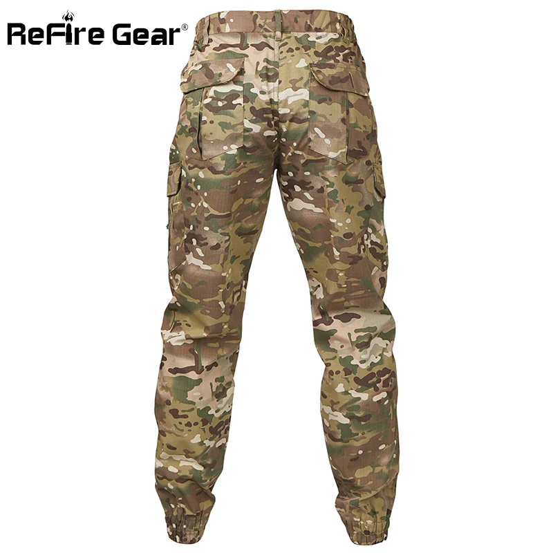 Pantalones militares tácticos de ReFire Gear para hombre, pantalón de camuflaje informal con múltiples bolsillos, resistente al agua, para ir al trabajo - imagen 2