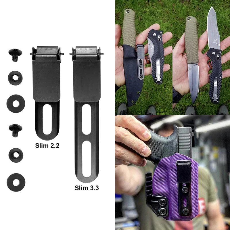 Clip táctico Ulticlip para cinturón para funda de cuchillo, funda para pistola Kydex IWB, Clip de transporte oculto, accesorio para caza Airsoft al aire libre