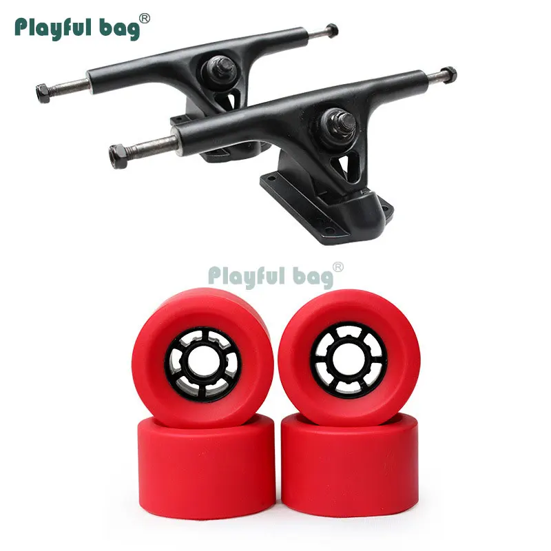 Bolsa juguetona para monopatín, camiones de 7 pulgadas con ruedas de PU de 83mm, accesorio para monopatín, camiones de buena calidad, AMA60 - imagen 2
