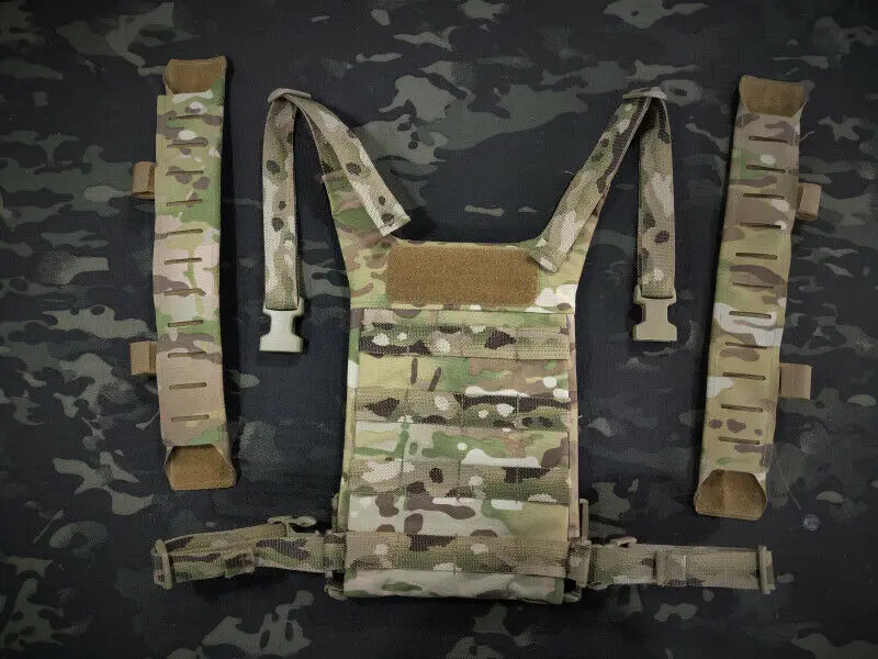 Panel trasero táctico Molle para Ss D3, chaleco táctico, aparejo para el pecho, mochila Cummerbund - imagen 2