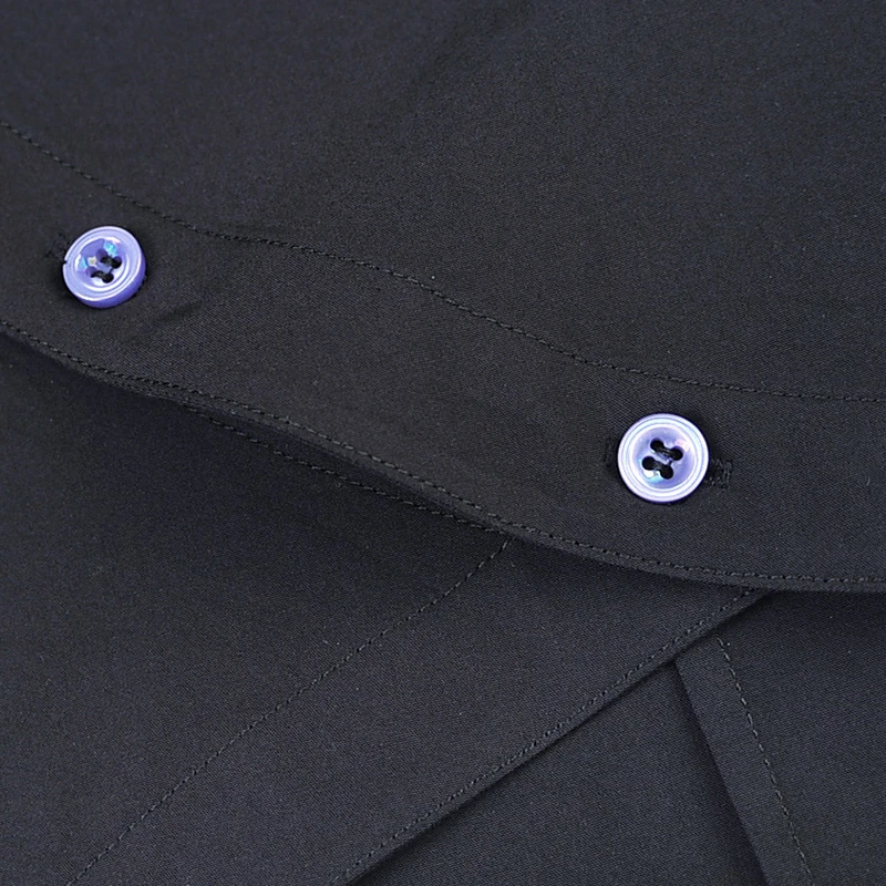 Camisa de manga larga con botones oblicuos para hombre, camisa de Trekking con cuello levantado, tejido Jacquard, autocultivo - imagen 5