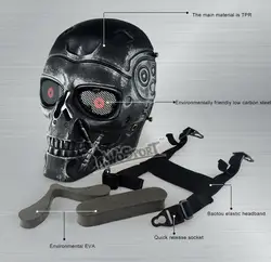 Máscara táctica facial completa para paintball y cosplay Halloween