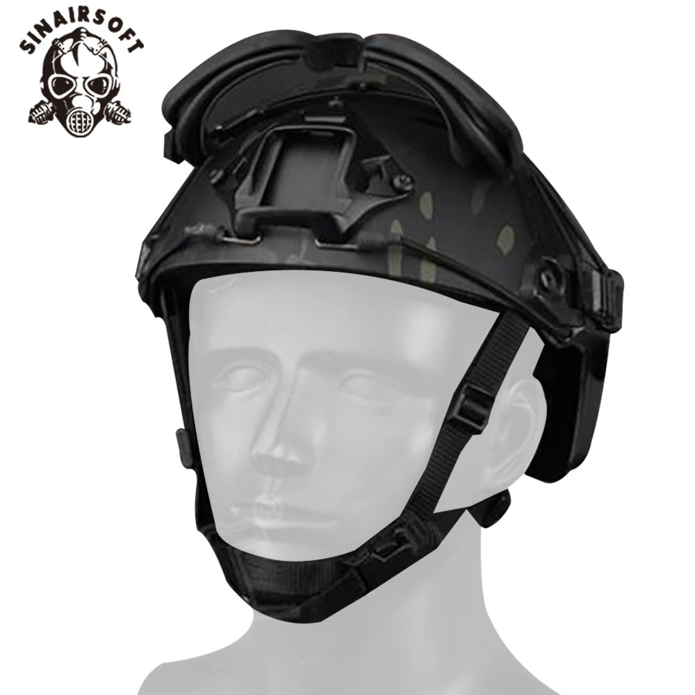 Casco táctico antivaho, gafas transparentes para senderismo, Airsoft, caza, Paintball, accesorios de tiro - imagen 5