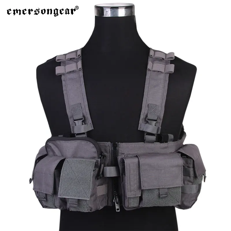 Emersongear táctico MF estilo UW Gen V Split Front pecho Rigt desmontable con hebilla de cremallera juego de guerra Airsoft ligero EM7451 - imagen 5