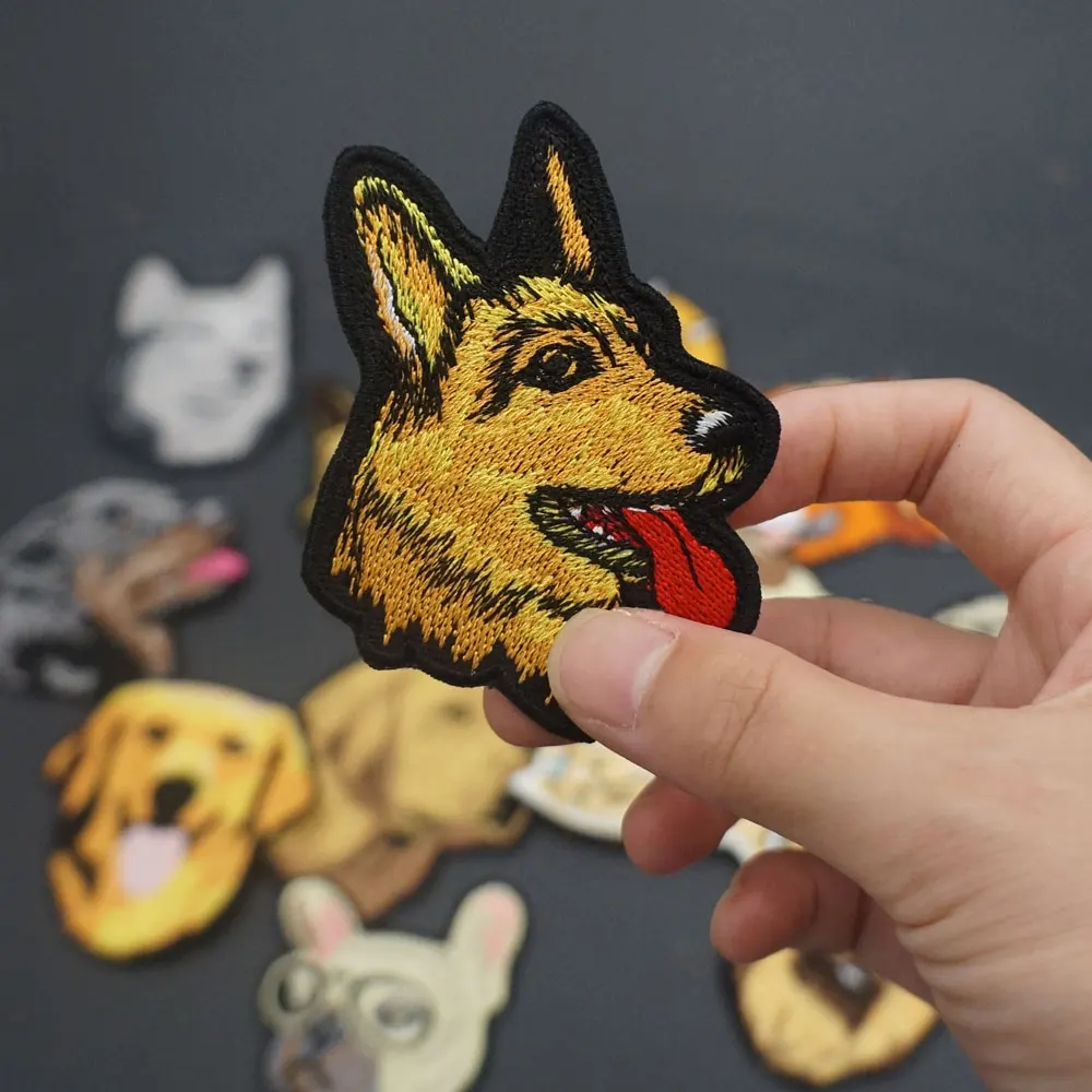 Parches traseros con plancha bordados de animales y perros bonitos para ropa de niños, insignias de mascotas, pegatinas, apliques de ropa - imagen 2