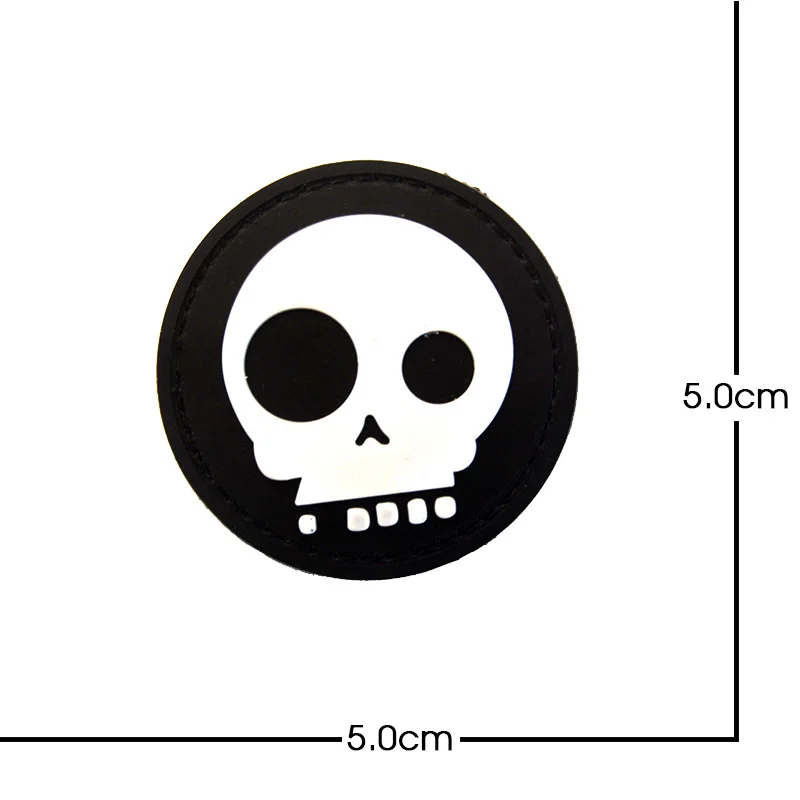 Parche reflectante de PVC de calavera de águila, insignia de medalla, gancho, brazalete 3D, correa de chaqueta, pegatinas de mochila - imagen 5