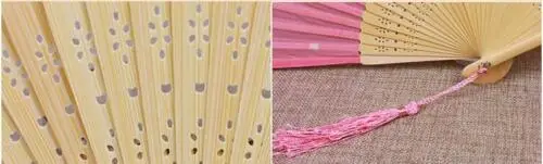 Abanico de flores de cerezo de seda japonesa, abanico de mano plegable Sakura, fiesta de baile de boda, 1-12 colores - imagen 5