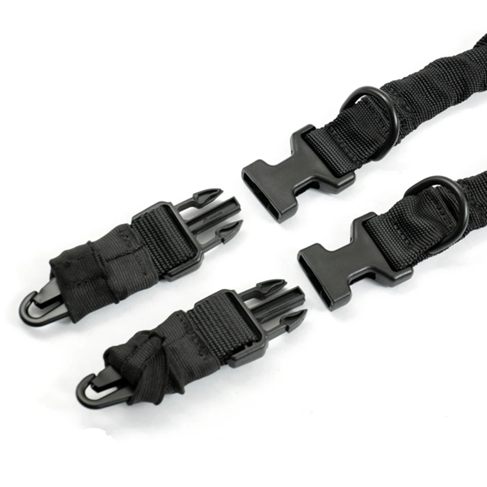 Nuevo Eslinga táctica para Rifle de dos puntos, correa de nailon pesado para caza, soporte para Airsoft, eslinga para Rifle Bungee, hebilla de Metal QD - imagen 4
