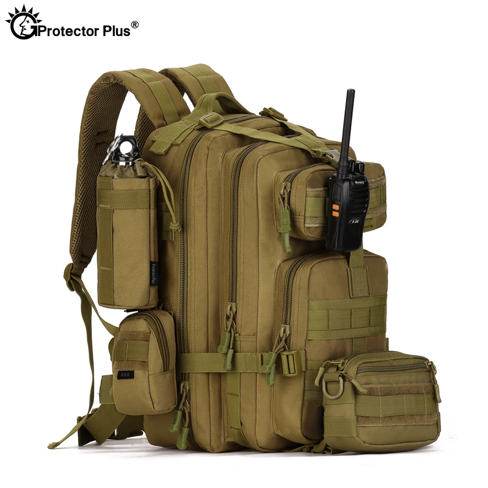 Mochila PROTECTOR PLUS 40L MOLLE, bolsa de carga de hombro, mochila de viaje impermeable, ajuste, bolsa de camuflaje de alta calidad - imagen 5