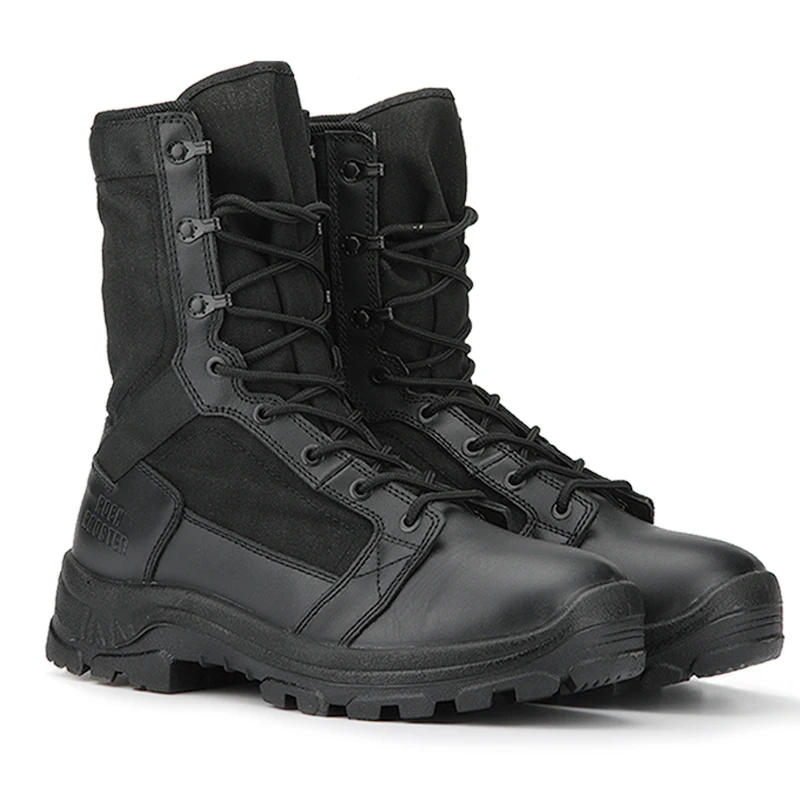 ROCKROOSTER-zapatos de senderismo para hombre, botas de caza impermeables, botas tácticas de combate para el desierto, zapatillas de deporte de cuero de vaca para trekking - imagen 4