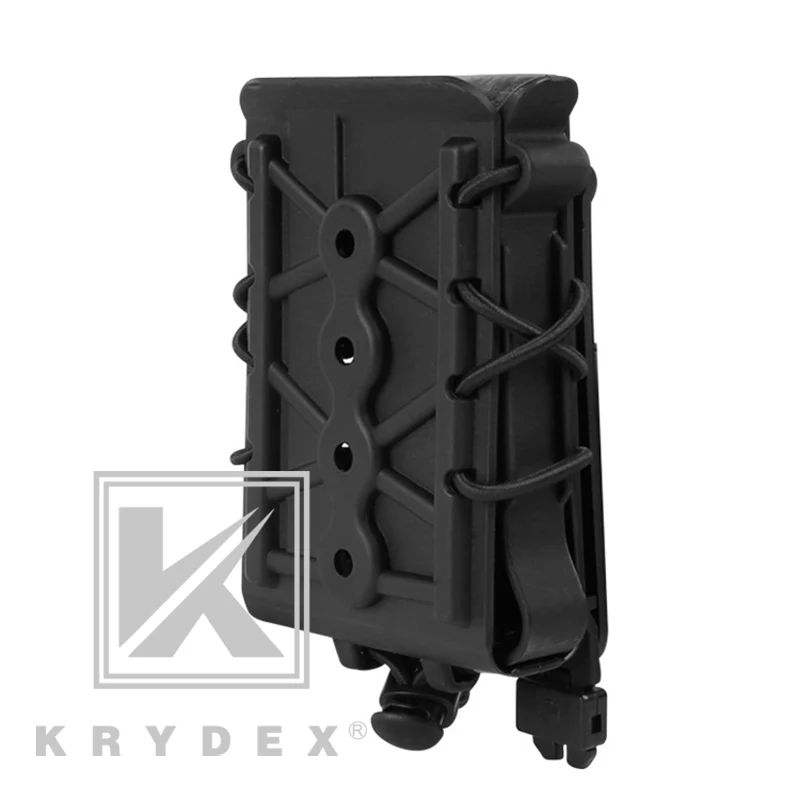 KRYDEX-Bolso táctico para disparar, bolsa MOLLE, soporte duro, 6 colores opcionales, para caza, Airsoft, 5,56, 7,62 - imagen 4