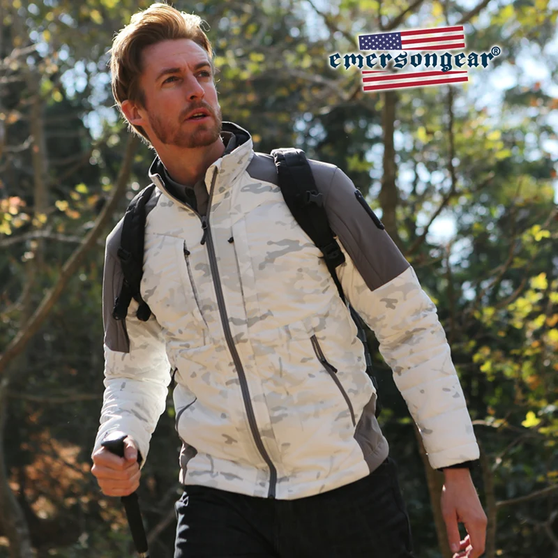 Emersongear-abrigo térmico para hombre, chaqueta cortavientos cálida para invierno, táctica, para acampar, conducción al aire libre, ropa de abrigo SoftShell para caza - imagen 2