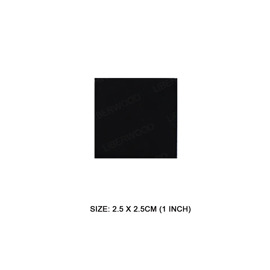 black 2.5x2.5cm