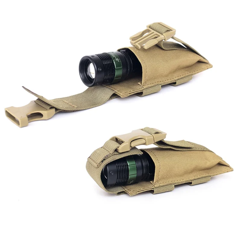 Bolsa táctica militar para Rifle, bolsa para cinturón, Airsoft, cuchillo, Talkie, linterna, Camuflaje, caza, linterna, 1 ud. - imagen 4