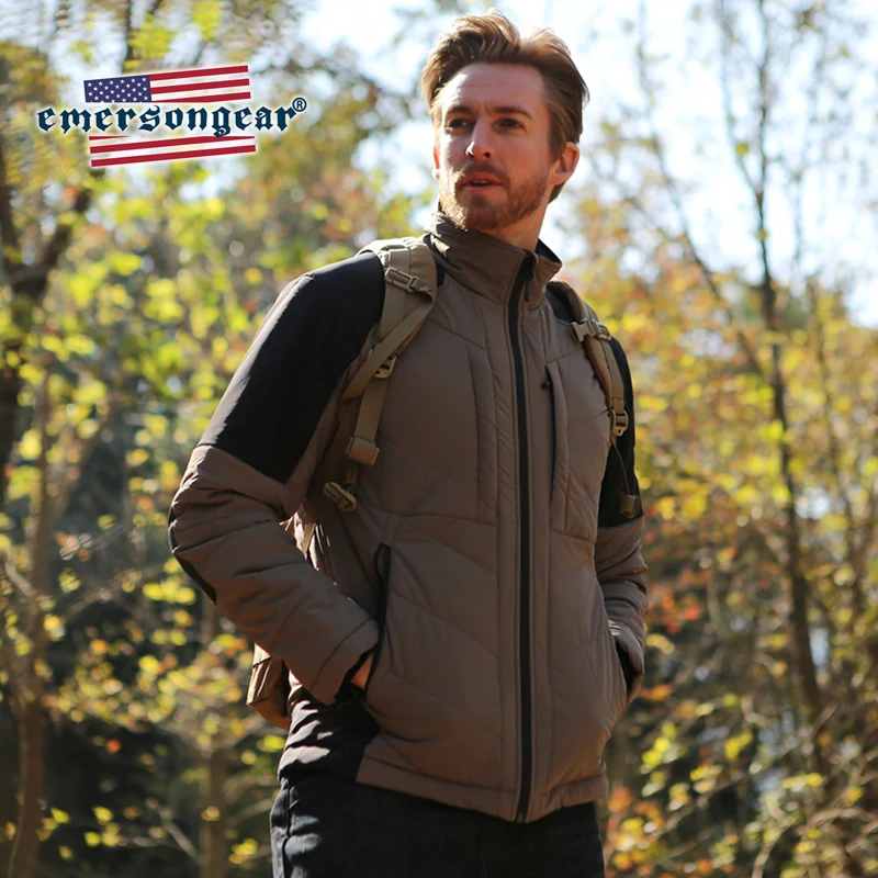 Emersongear-abrigo térmico para hombre, chaqueta cortavientos cálida para invierno, táctica, para acampar, conducción al aire libre, ropa de abrigo SoftShell para caza - imagen 5