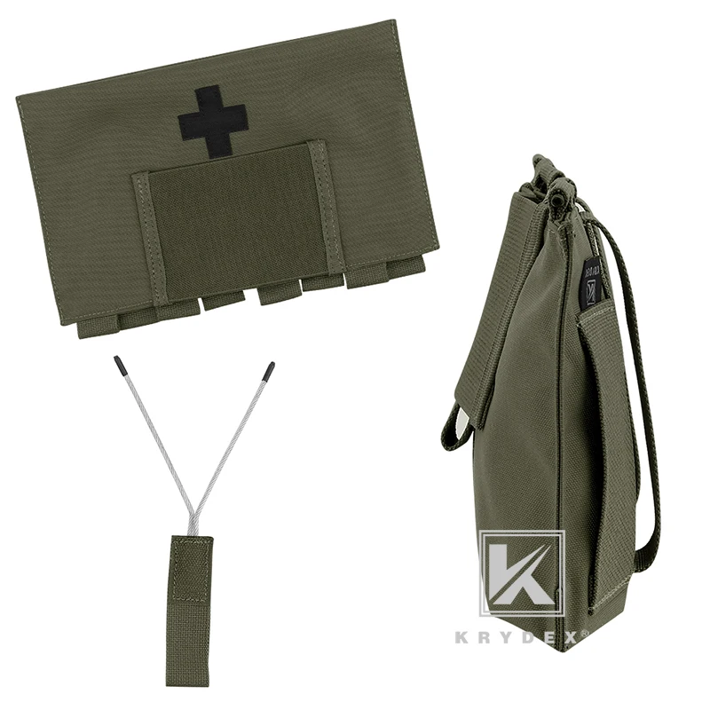 KRYDEX-kit médico con sello, bolsa táctica LBT9022, cinturón MOLLE Modular de liberación rápida, bolsa de almacenamiento de emergencia para exteriores, 5,5 "* 9" - imagen 2