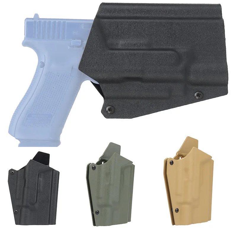 Pistolera táctica IWB Kydex para Glock 17/19/19X/45, funda para pistola TLR-1/X300/X400, funda para linterna, pretina de transporte oculta - imagen 2