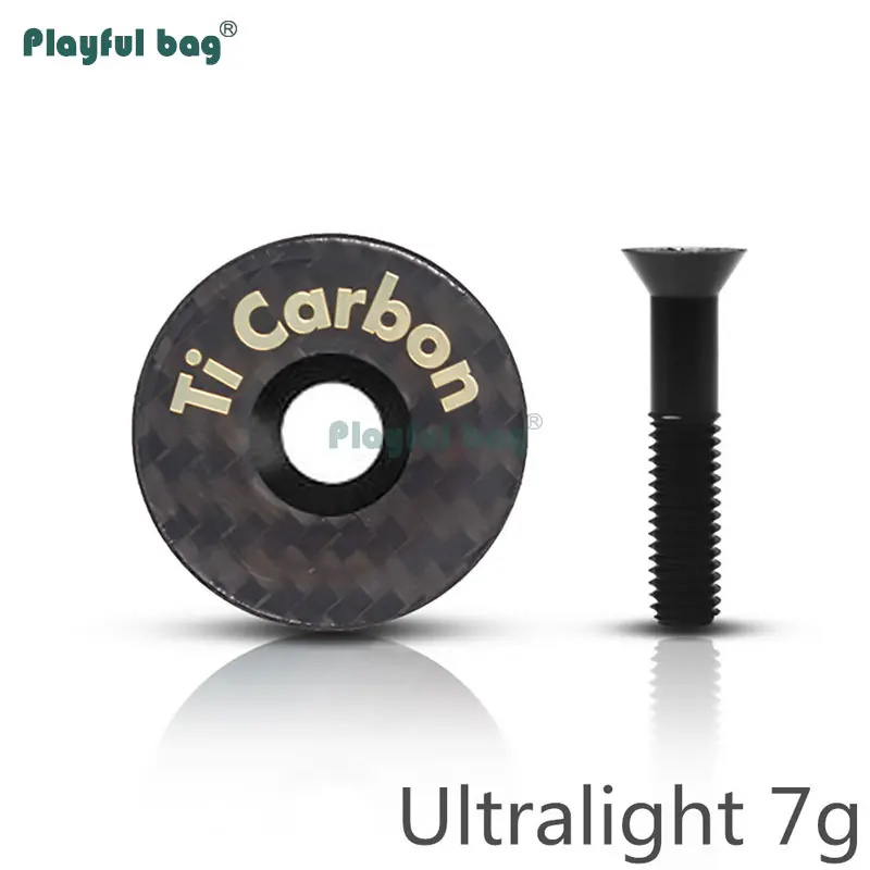 Funda para auriculares de bicicleta, funda ultraligera de carbono, accesorio para bicicleta de montaña, tornillo de aleación, 10g, FA06