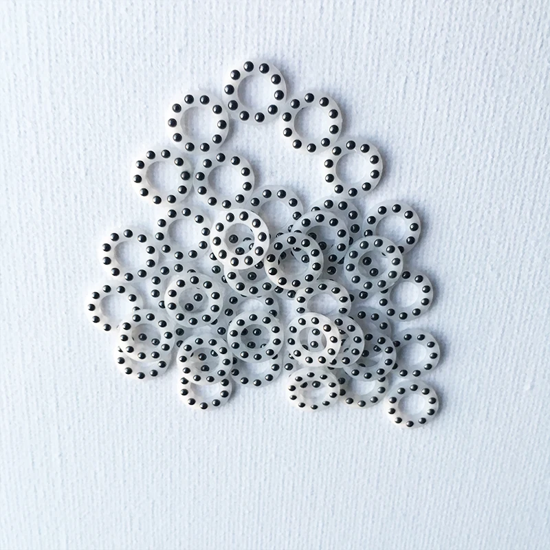 4 piezas de arandela de rodamiento de cuchillo, pieza de cuchillo, rodamiento de bolas blanco de cerámica, herramientas de apertura de sujeción - imagen 2