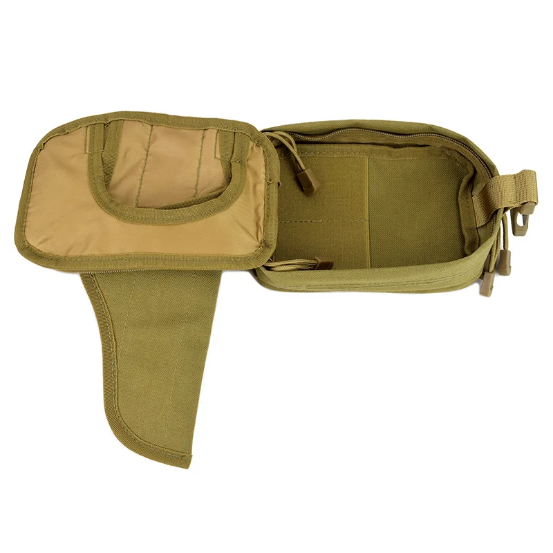 Funda de pistola táctica de transporte oculto, paquete de cintura de cinturón, bolsa de soporte de pistola de herramientas EDC de caza, Glock 17, 19, 23 - imagen 5