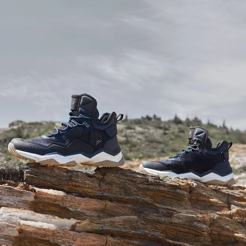 RAX, zapatos de senderismo antideslizantes impermeables para hombre, zapatos de Trekking para mujer, zapatos de montañero, zapatillas de deporte para caminar para invierno, botas de caza cálidas - imagen 5