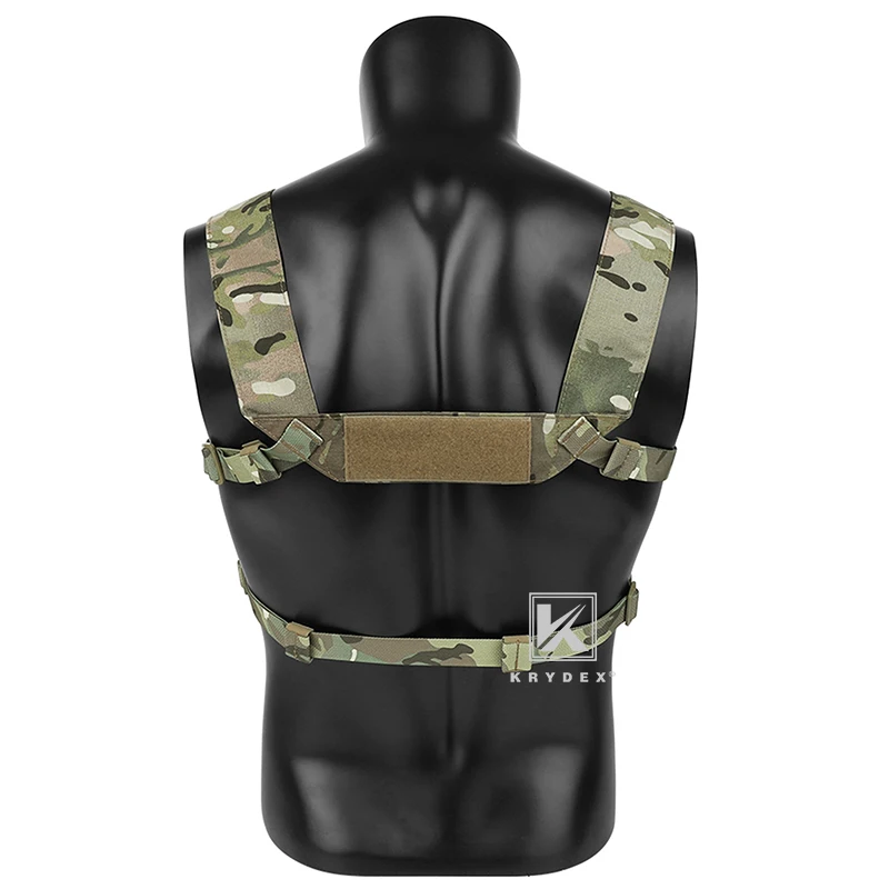 KRYDEX H-arnés de hombro y correa trasera para MK3, MK4, D3CRM, aparejo de pecho, Micro Fight Fat Strap con hebillas masculinas y femeninas, correa de camuflaje - imagen 2