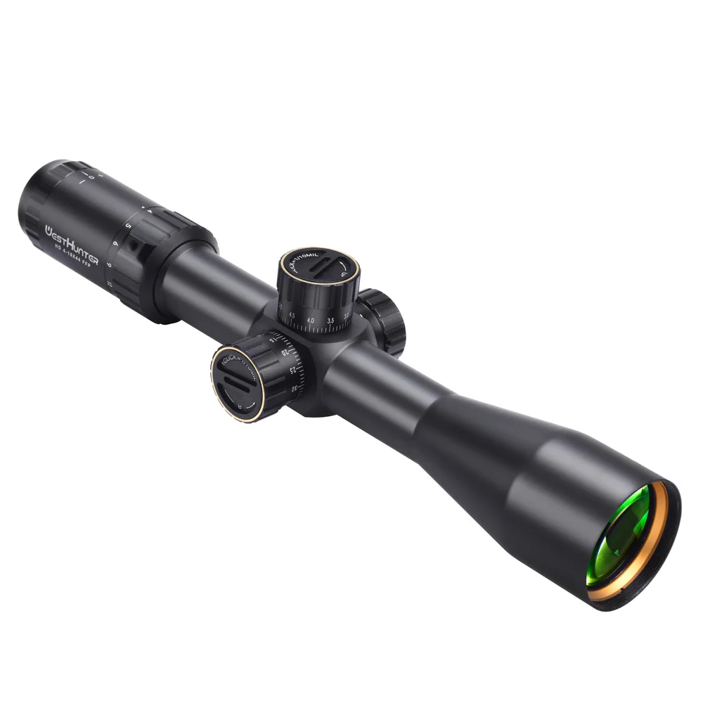 WestHunter-mira de caza HD 4-16X44FFP, primer plano Focal, rifle táctico, paralaje lateral, mira óptica, reinicio de bloqueo, vista Airsolt - imagen 3