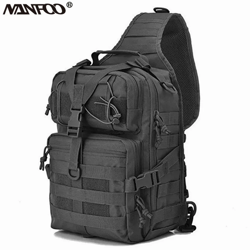 Bolsa de sillín impermeable para paseo urbano de uso diario para hombre, bolsa de escalada de camuflaje biónico, resistente al desgaste, bolso de hombro individual para ciclismo - imagen 2