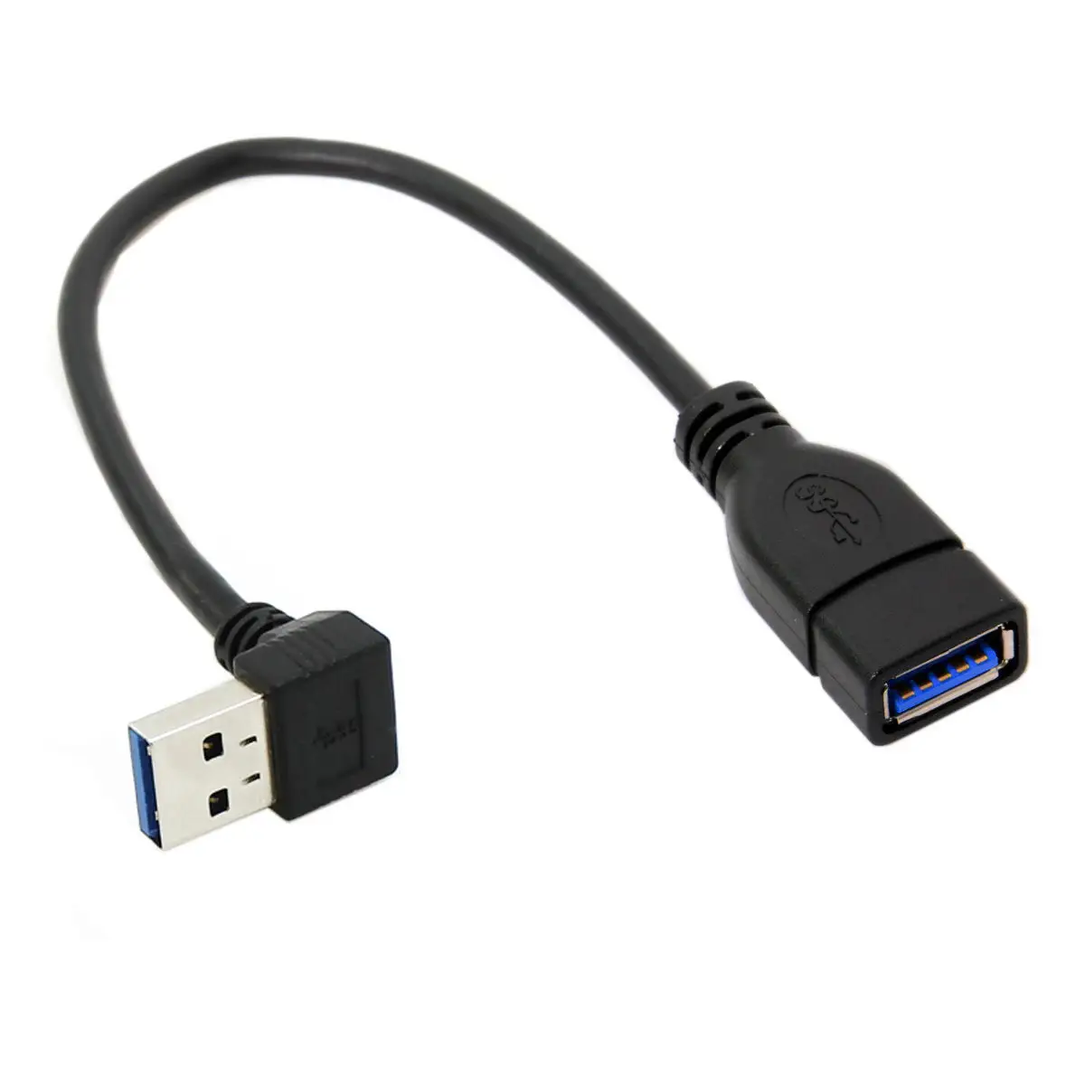 Cable de extensión CY Down USB 3,0 tipo A macho A USB 3,0 tipo A hembra, 20cm, 5Gbps, 90 grados - imagen 3