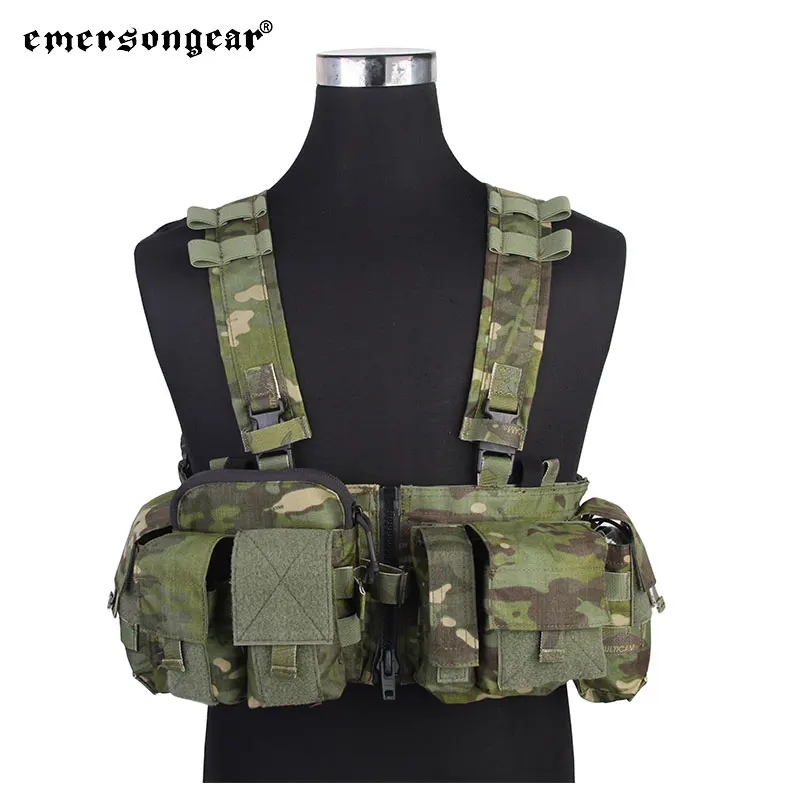 Emersongear táctico MF estilo UW Gen V Split Front pecho Rigt desmontable con hebilla de cremallera juego de guerra Airsoft ligero EM7451 - imagen 3