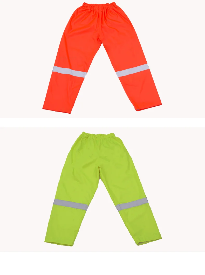 Traje de trabajo de alta visibilidad, chaqueta de trabajo amarilla fluorescente, pantalones de trabajo, traje de policía de tráfico a prueba de agua, envío gratis - imagen 5