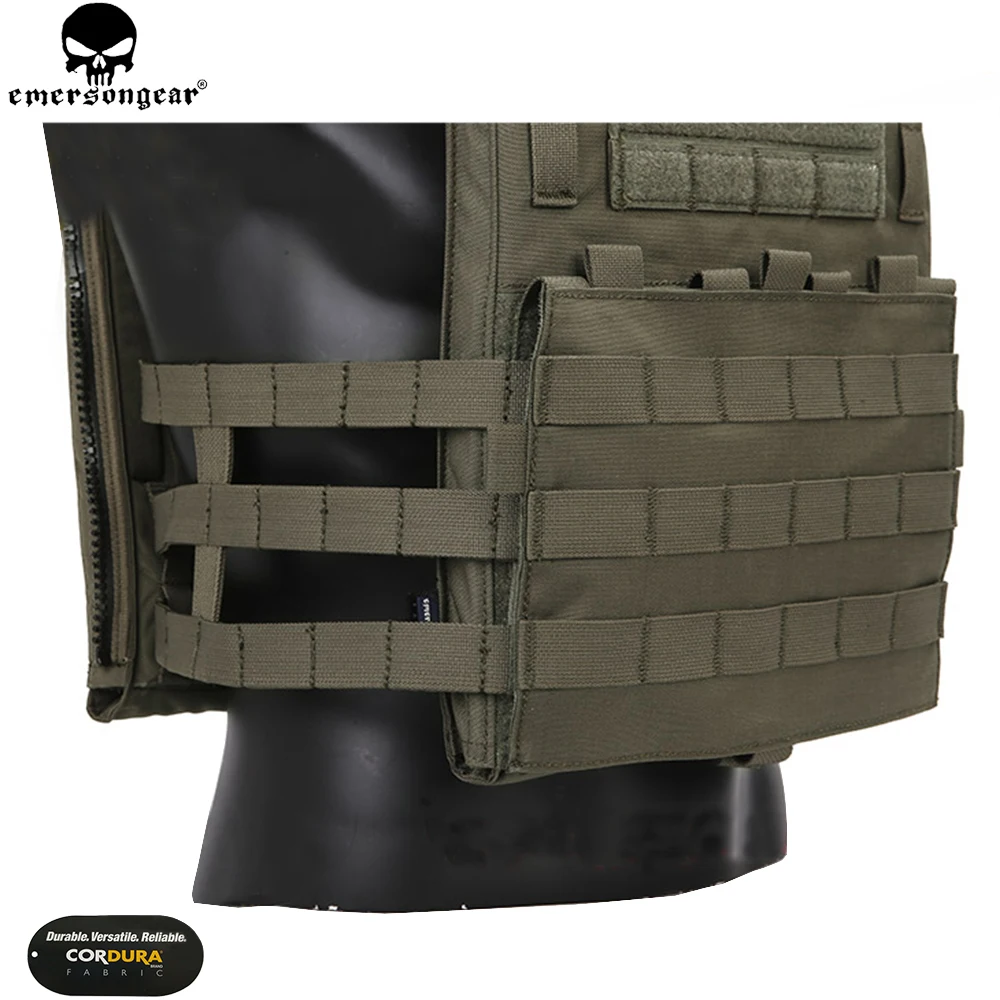 EMERSONGEAR-Chaleco ligero AVS Airsoft Combat Paintball para caza al aire libre, portador de placa Molle, Multicam, negro, EM7398 - imagen 5