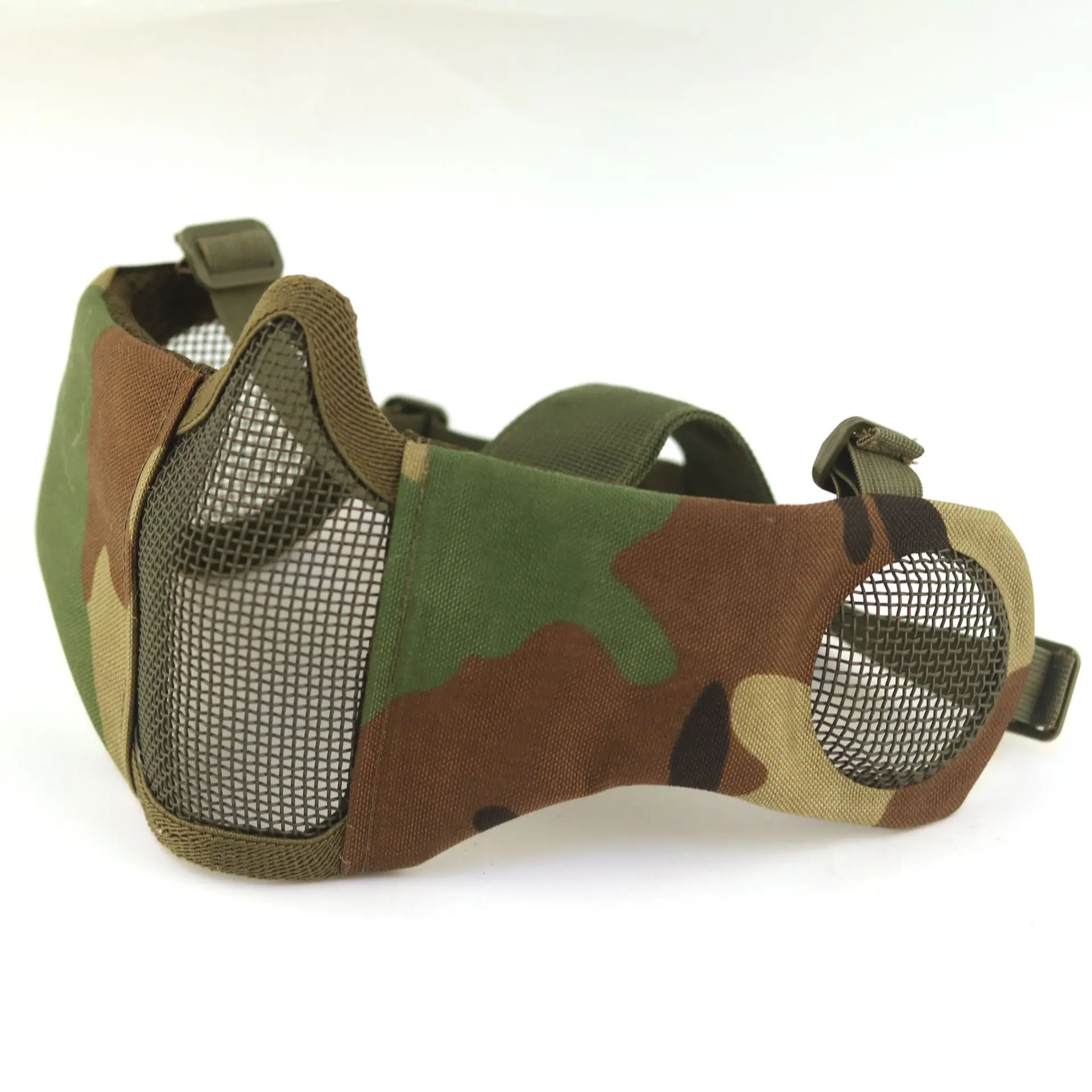 Skull-Red de Protección de malla de acero V14, media cara, para exteriores, ciclismo, entrenamiento, CS Riot, combate táctico, deporte, Snoot, protector bucal - imagen 3