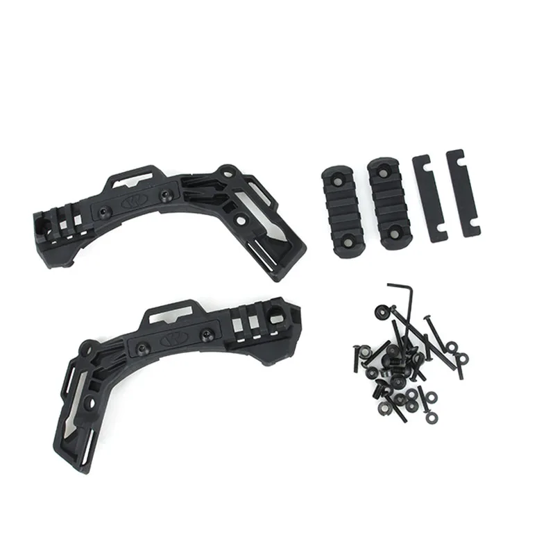 1 par de adaptador de riel de repuesto para casco táctico Wendy 2,0/3,0, soporte para traje de riel guía para casco TMC3521 - imagen 3