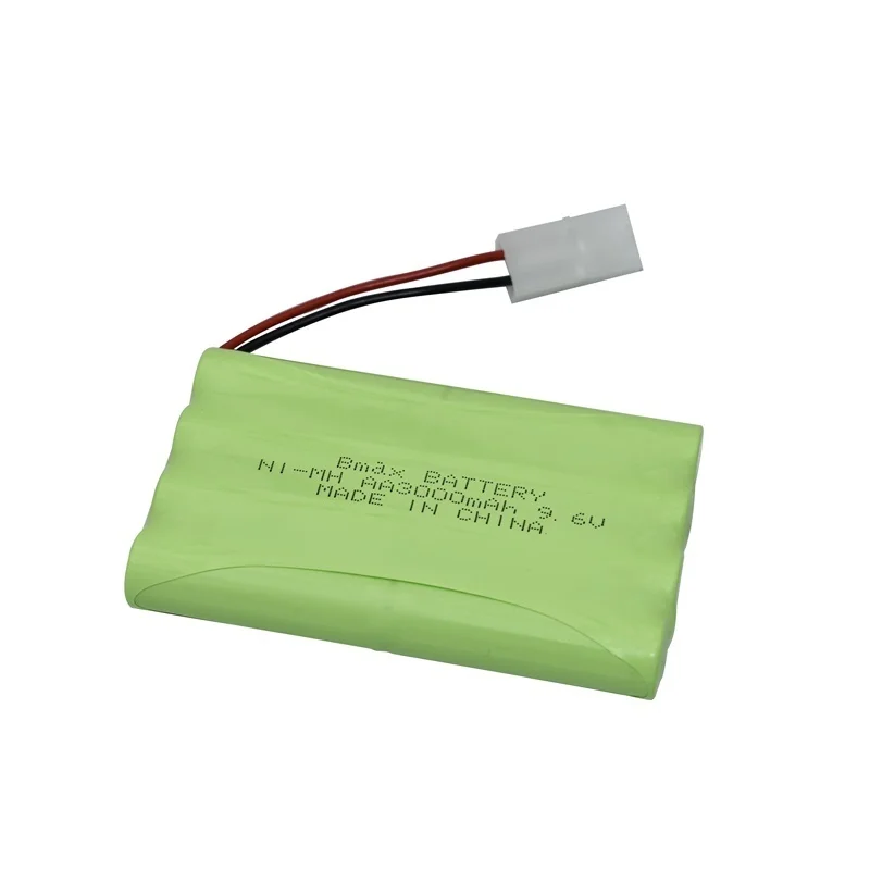 Batería NiMH de 9,6 v y 3000mah + cargador para juguetes Rc, coche, tanque, camión, tren, Robot, barco, pistola AA 9,6 v, paquete de batería recargable Ni-MH - imagen 3
