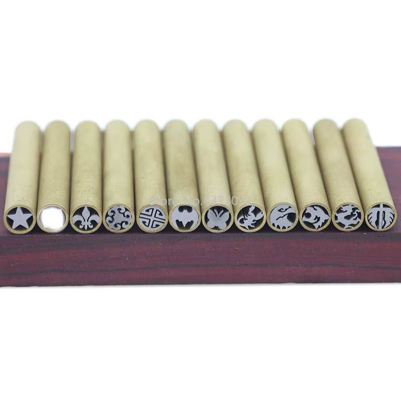 Remaches de mosaico para mango de cuchillo, diámetro de 6mm, tornillo de mosaico para bricolaje, material de mango de cuchillo, longitud de tubo de latón de 45mm, 1 ud. - imagen 2