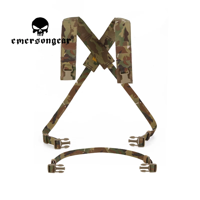 EMERSONGEAR-plantilla de pecho táctica D3CRM, Kit de arnés X, chaleco, correa para el hombro, cinturones traseros, Airsoft, caza, tiro, senderismo al aire libre, nailon - imagen 2