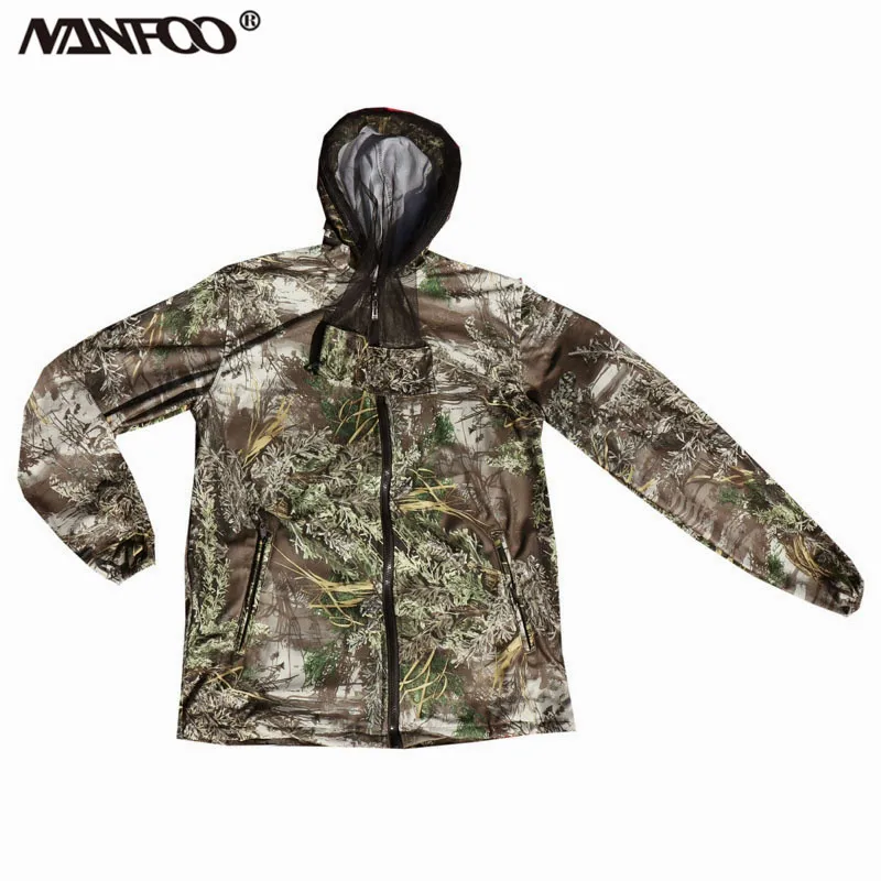 Traje Ghillie de caza de camuflaje, traje de pesca antimosquitos, sudadera con capucha para escalada al aire libre, chaqueta y pantalones, primavera y otoño - imagen 3