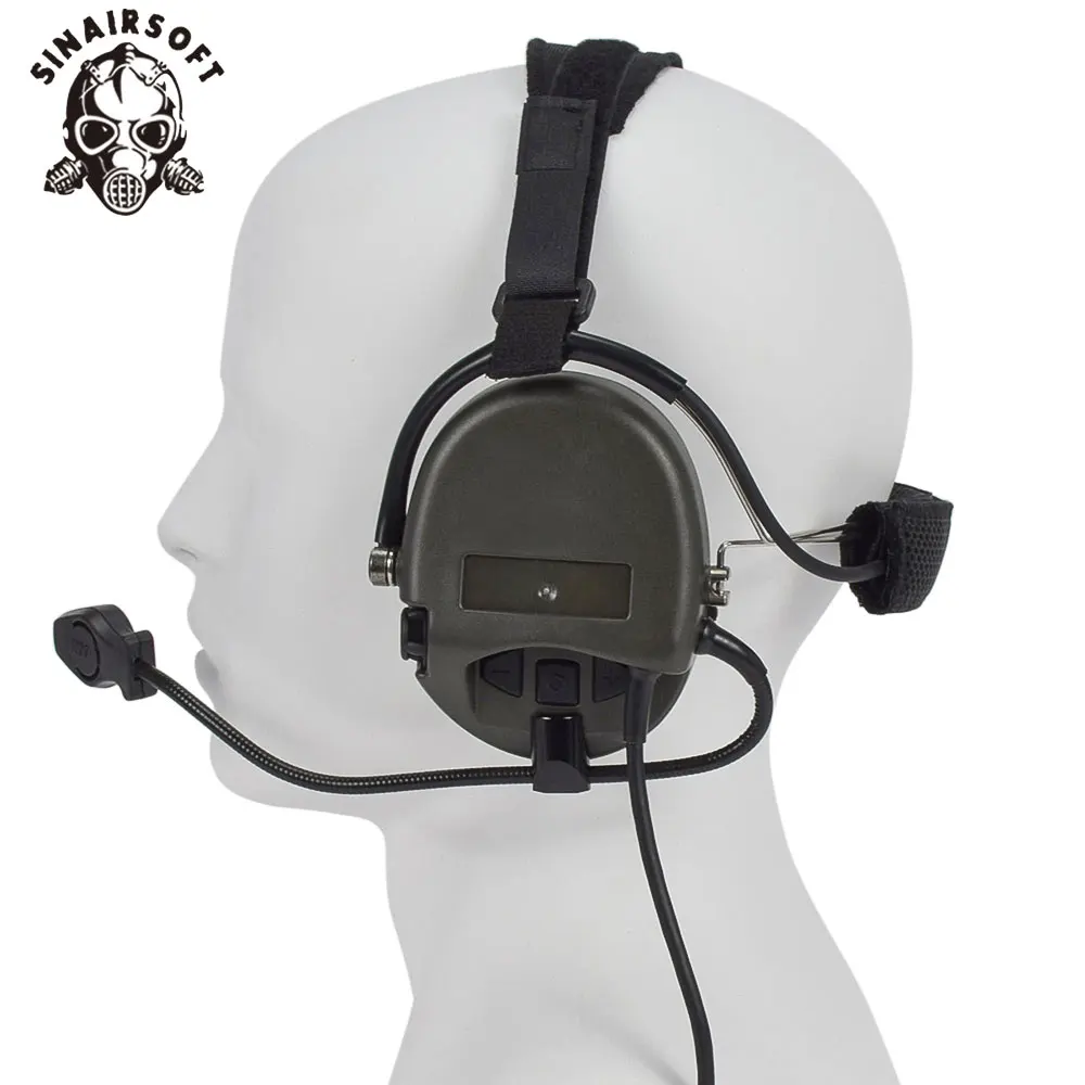 Z-auriculares tácticos Softair Pilot Comtac TCI Liberator II, banda para el cuello, Sordin, Thoradin, con cancelación de ruido para caza, Z039 - imagen 2
