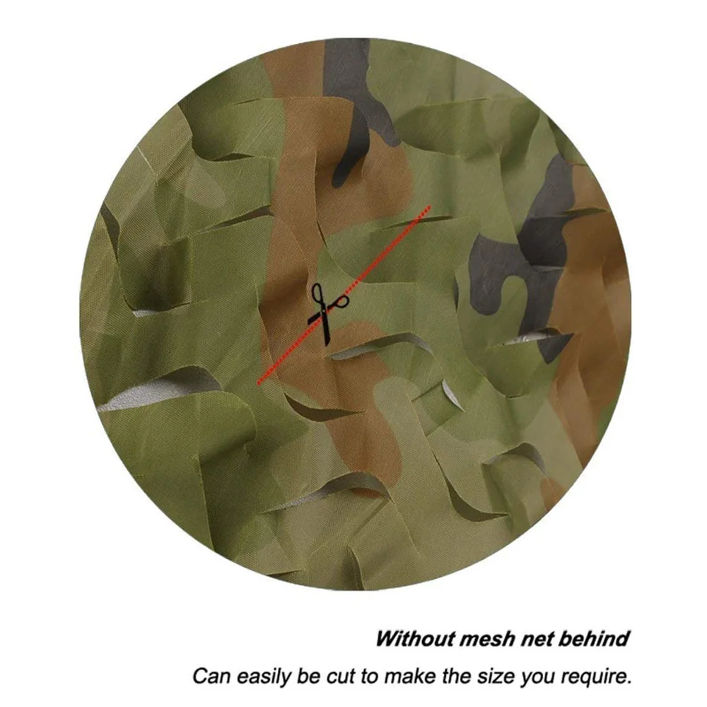 Woodland Camo camuflaje Netto 2x3M/2x4M/2x5M/3x4M/3x5M Voor Camping al aire libre Jacht Militaire entrenamiento automático Schaduw - imagen 3