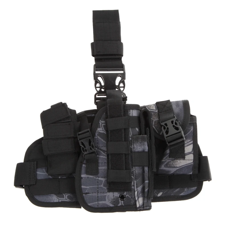 Funda táctica Universal para pistola de muslo, bolsa Molle para Paintball, caza, Airsoft, Glock - imagen 2