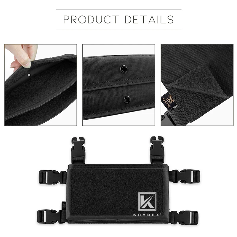 KRYDEX MK3 MK4 Panel frontal de plataforma de pecho para JPC LV119 placa portadora estilo Spiritus chasis táctico de Micro lucha negro - imagen 5