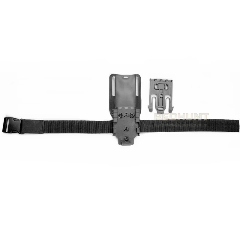 Correa táctica para muslo, sistema de bloqueo rápido, accesorios para pistola, correa elástica táctica para pierna caída con QLS 19 22 - imagen 5