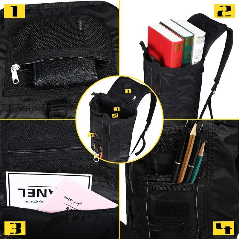 LQARMY-mochila duradera multiusos, bolsa de paracaídas ligera para viajes de caza al aire libre, senderismo, escuela, llevar aventuras - imagen 5